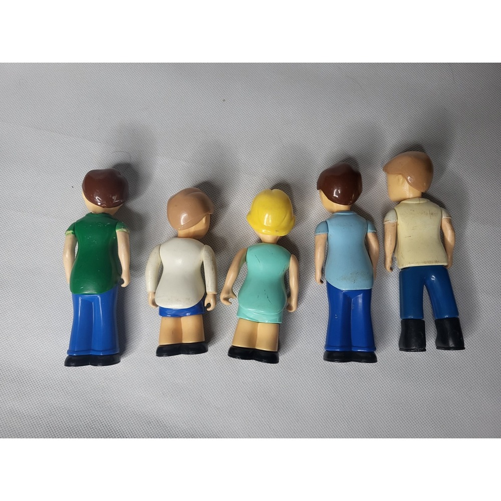 Lot Vintage Little Tikes Dollhouse Figures People Mom Dad Boy Family Flaws - Picture 3 of 3